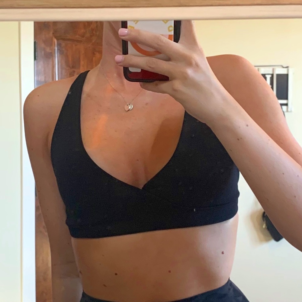 BLACK ZARA BRA TOP